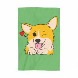 Полотенце с принтом Cute Corgi Puppy - PrintSalon