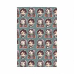 Полотенце с принтом Cute Tanjiro with Nezuko - PrintSalon