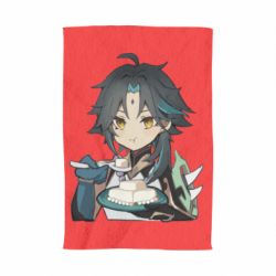 Полотенце с принтом Cяо кушает - PrintSalon