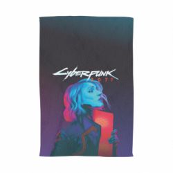 Рушник з принтом Cyberpunk Girl Portrait - PrintSalon