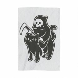 Рушник з принтом Death and cat - PrintSalon