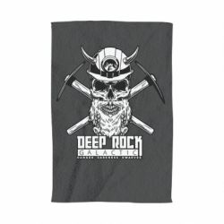 Полотенце с принтом Deep Rock Galactic skull - PrintSalon