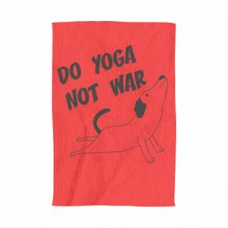 Полотенце с принтом Do yoga not war - PrintSalon