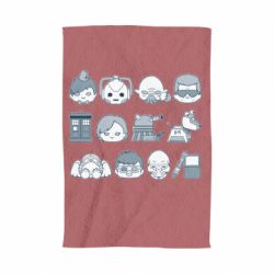 Полотенце с принтом Doctor who icons - PrintSalon