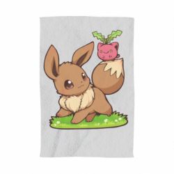 Рушник з принтом Eevee with Hoppip - PrintSalon
