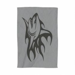 Полотенце с принтом Flaming shark - PrintSalon
