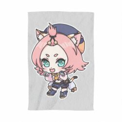 Полотенце с принтом Genshin Impact chibi Diona - PrintSalon