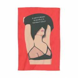 Полотенце с принтом Gentleman Is Simply A Patient Wolf - PrintSalon