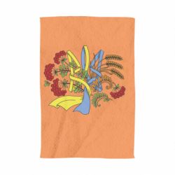 Полотенце с принтом Герб колоски и калина