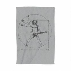 Полотенце с принтом Guitarist Da Vinci - PrintSalon