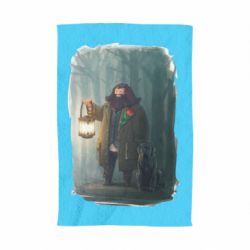 Полотенце с принтом Хагрид в лесу - PrintSalon