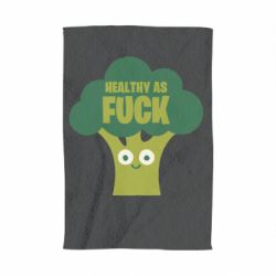 Полотенце с принтом Healthy as fuck - PrintSalon