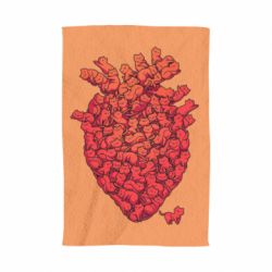Полотенце с принтом Heart of many cats - PrintSalon