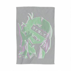 Полотенце с принтом Himiko Toga glitch - PrintSalon