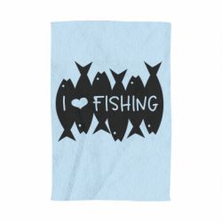 Рушник з принтом I Love Fishing - PrintSalon