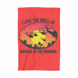 Полотенце с принтом I love the smell napalm, in the morning - PrintSalon