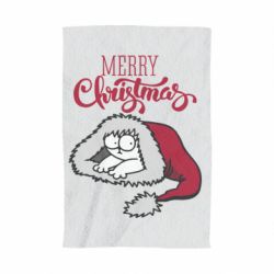Полотенце с принтом Кот саймона рождество - PrintSalon