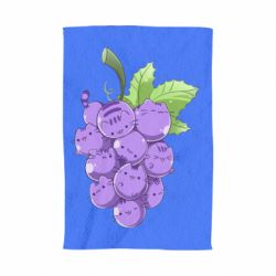 Полотенце с принтом Кот-виноград - PrintSalon