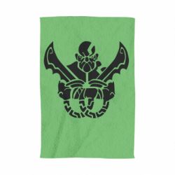 Полотенце с принтом Kratos silhouette - PrintSalon