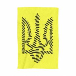 Полотенце с принтом Креативный герб Украины.