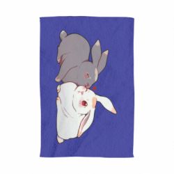 Полотенце с принтом Кролики Вэй и Лань - PrintSalon