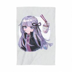 Полотенце с принтом Kyoko Kirigiri glitch art - PrintSalon