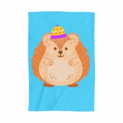 Полотенце с принтом Little hedgehog in a hat - PrintSalon