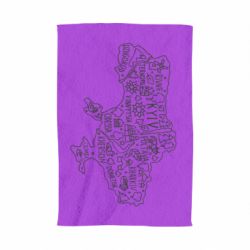 Полотенце с принтом Map Ukraine - PrintSalon