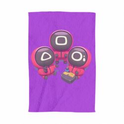 Полотенце с принтом Милые солдаты из игры в кальмара - PrintSalon