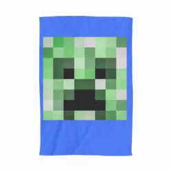 Полотенце с принтом Minecraft minimalist Creeper - PrintSalon