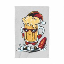 Полотенце с принтом New Year's beer - PrintSalon