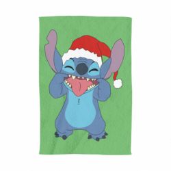 Полотенце с принтом Новогодний Стич - PrintSalon