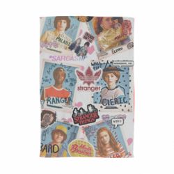 Полотенце с принтом Очень странные дела. Стикеры - PrintSalon