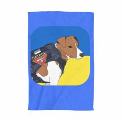 Полотенце с принтом Патрон на фоне флага - PrintSalon