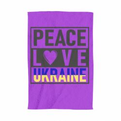 Полотенце PEACE LOVE UKRAINE - PrintSalon