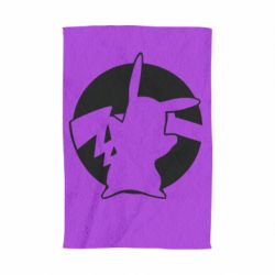 Полотенце с принтом Pikachu silhouette - PrintSalon