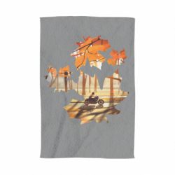 Полотенце с принтом Проезжая осень - PrintSalon