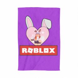 Полотенце с принтом Roblox Bunny Girl Skin - PrintSalon
