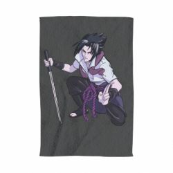 Полотенце с принтом Sasuke with katana - PrintSalon