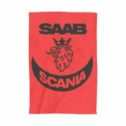 Полотенце с принтом Scania SAAB logo - PrintSalon