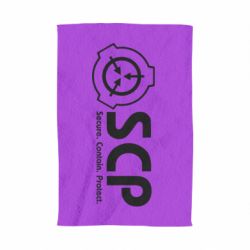 Полотенце с принтом SCP logo text