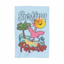 Полотенце с принтом Surfing Paradise Flamingo - PrintSalon