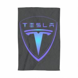 Полотенце с принтом Tesla logo gradient - PrintSalon