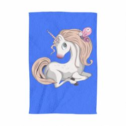 Полотенце с принтом Unicorn with bow tie - PrintSalon