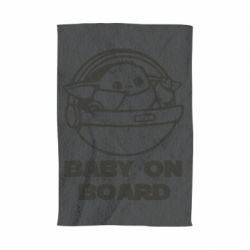 Полотенце с принтом Вaby on board - PrintSalon
