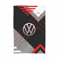 Полотенце с принтом Volkswagen logo and abstraction - PrintSalon
