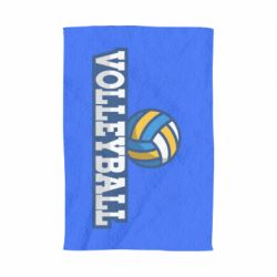 Полотенце с принтом Volleyball text and ball - PrintSalon