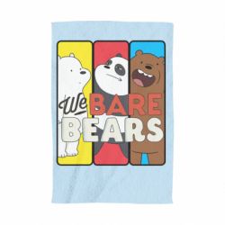 Полотенце с принтом We bare bears collage - PrintSalon