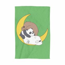 Полотенце с принтом We bare bears sleep - PrintSalon