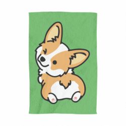 Полотенце с принтом Winking Corgi - PrintSalon